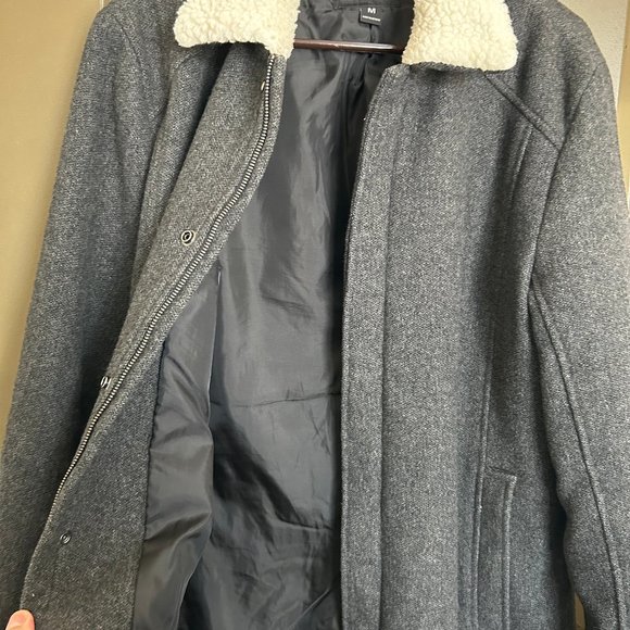 INC International Concepts Faux Fur Wool Coat - Picture 10 of 10